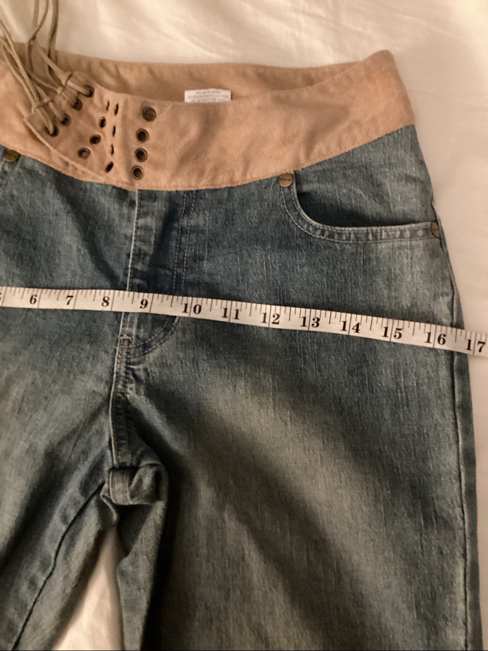 Joe Boxer Vintage Y2K Low-Rise Flare Jeans - Tagged size 14 - Measure = to a 4/6 - Picture 14 of 14